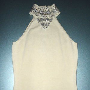 INC🤩 Silk Knit Top ⭐ Jewel Embellished Sequins